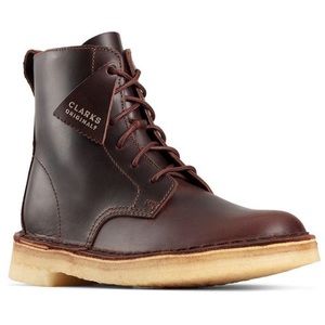 Desert Mali Clarks boots Chestnut leather